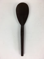 Japanese Wooden Large Spoon Vtg Rice Scoop Spatula Shamoji Brown JK359