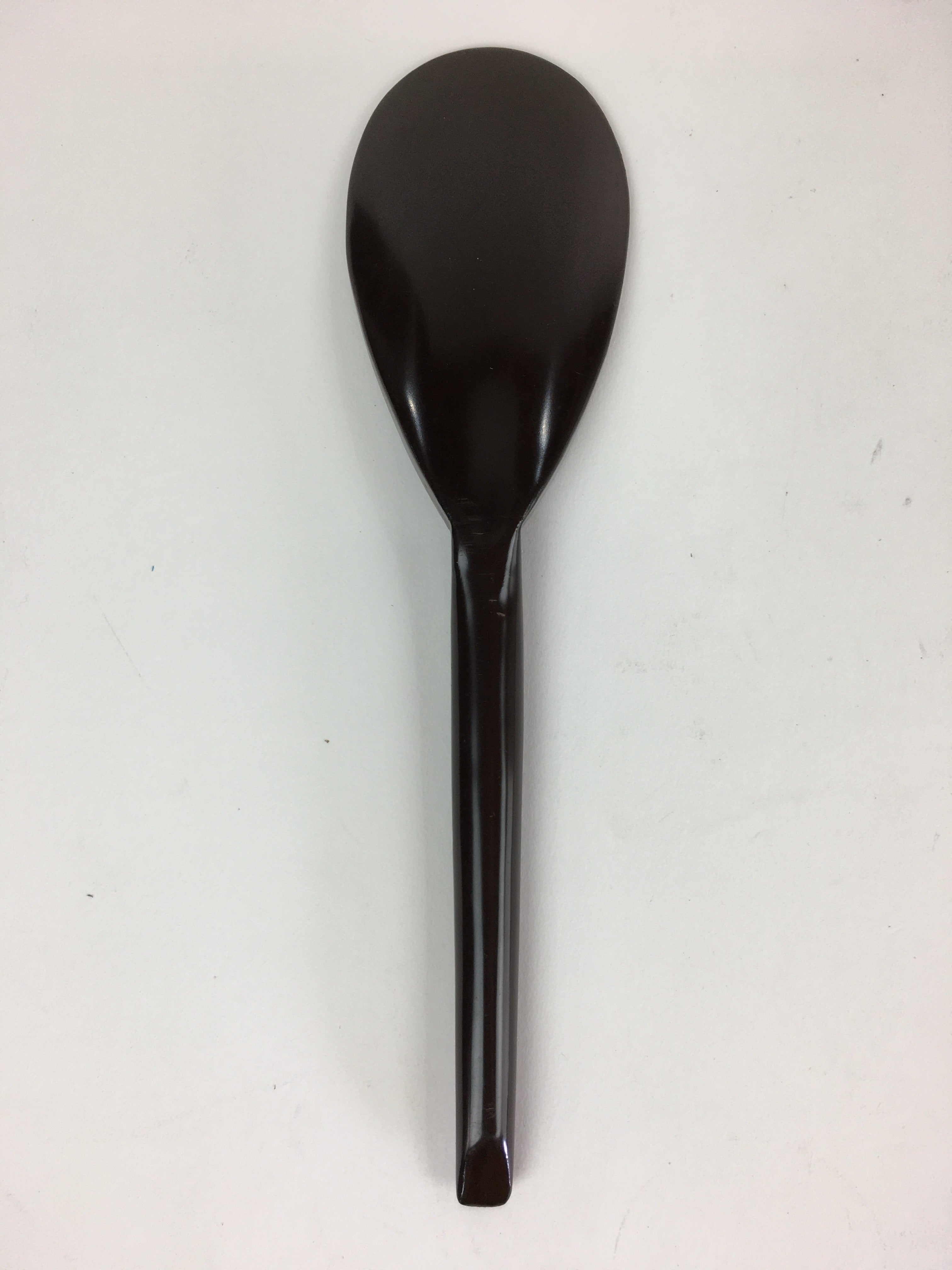 Japanese Wooden Large Spoon Vtg Rice Scoop Spatula Shamoji Brown JK359