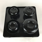 Japanese Wooden Legged Tray Lacquered Table Lidded Bowls Set Veg Ozen UR680