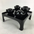 Japanese Wooden Legged Tray Lacquered Table Lidded Bowls Set Veg Ozen UR680