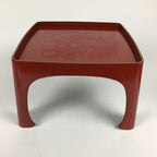 Japanese Wooden Legged Tray Lacquered Table Lidded Bowls Set Vtg Ozen UR626