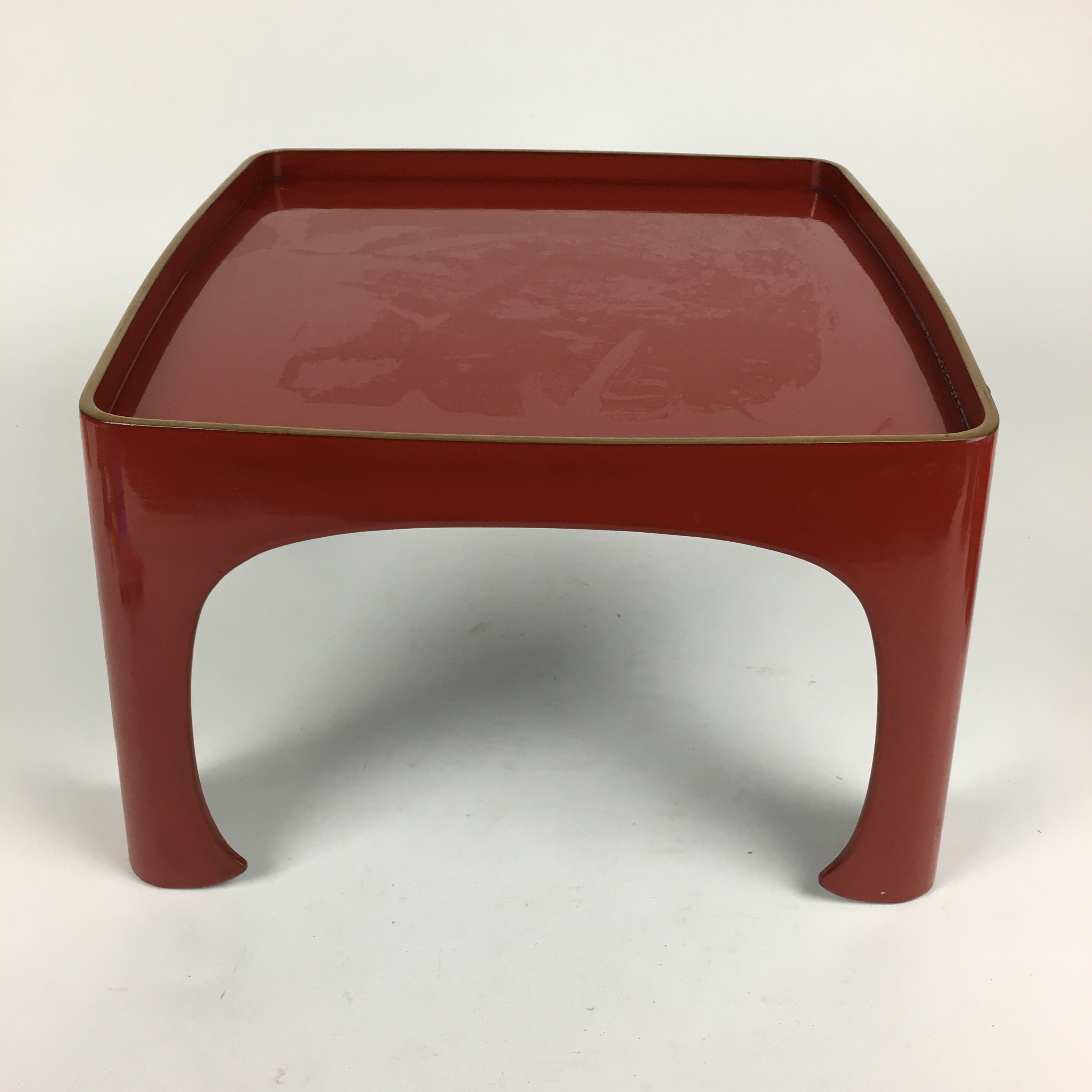 Japanese Wooden Legged Tray Lacquered Table Lidded Bowls Set Vtg Ozen UR626