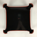 Japanese Wooden Legged Tray Lacquered Table Lidded Bowls Set Vtg Ozen UR728
