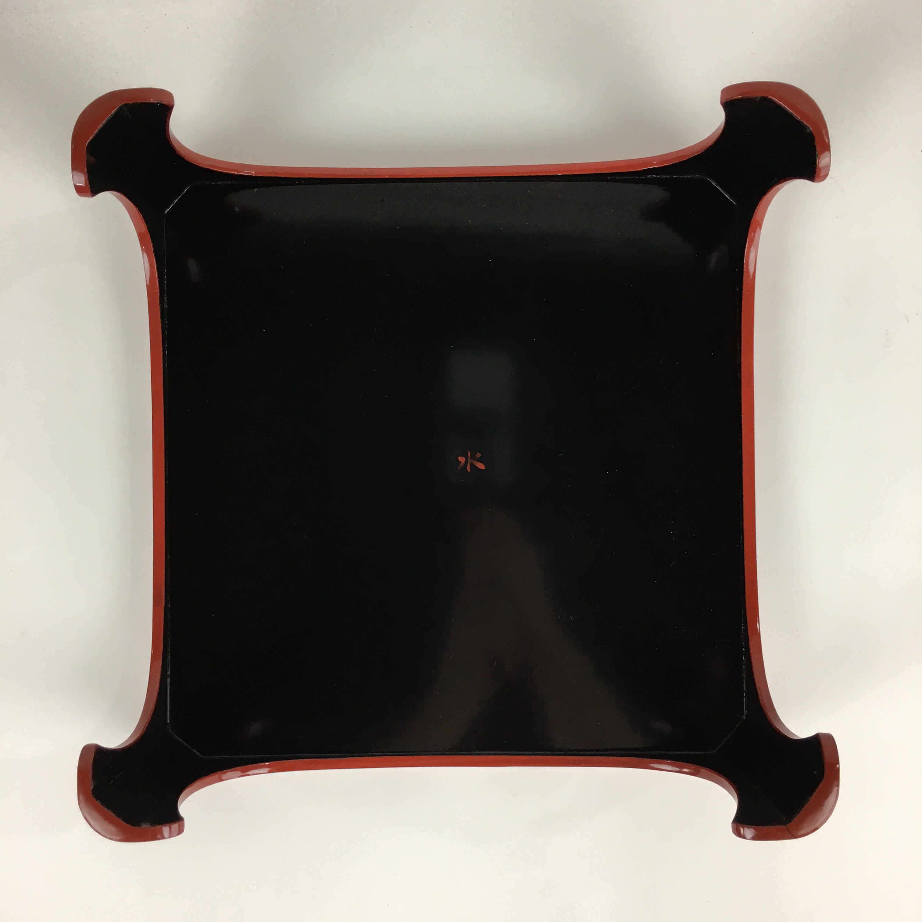 Japanese Wooden Legged Tray Lacquered Table Lidded Bowls Set Vtg Ozen UR728