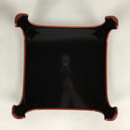 Japanese Wooden Legged Tray Lacquered Table Lidded Bowls Set Vtg Ozen UR729
