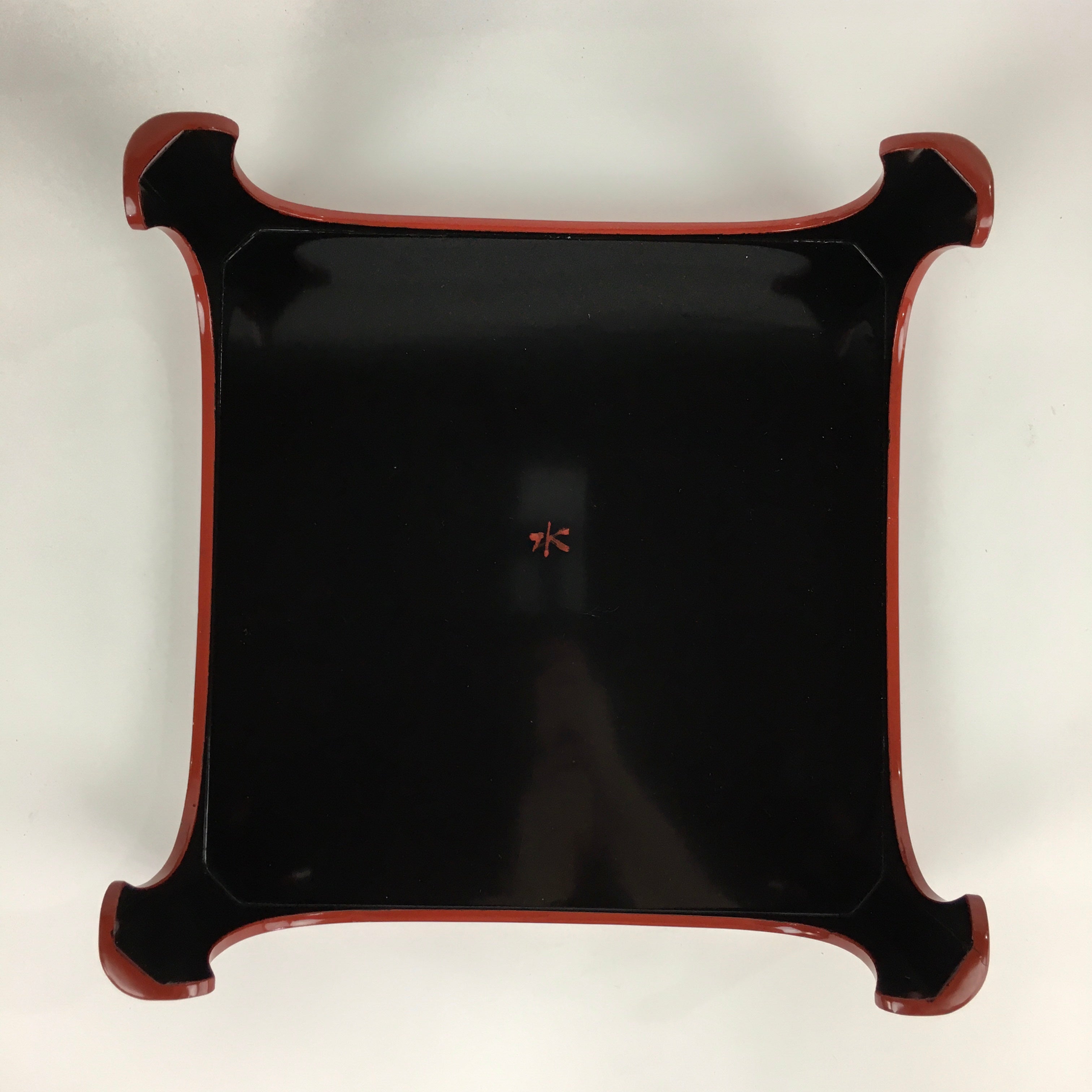 Japanese Wooden Legged Tray Lacquered Table Lidded Bowls Set Vtg Ozen UR729