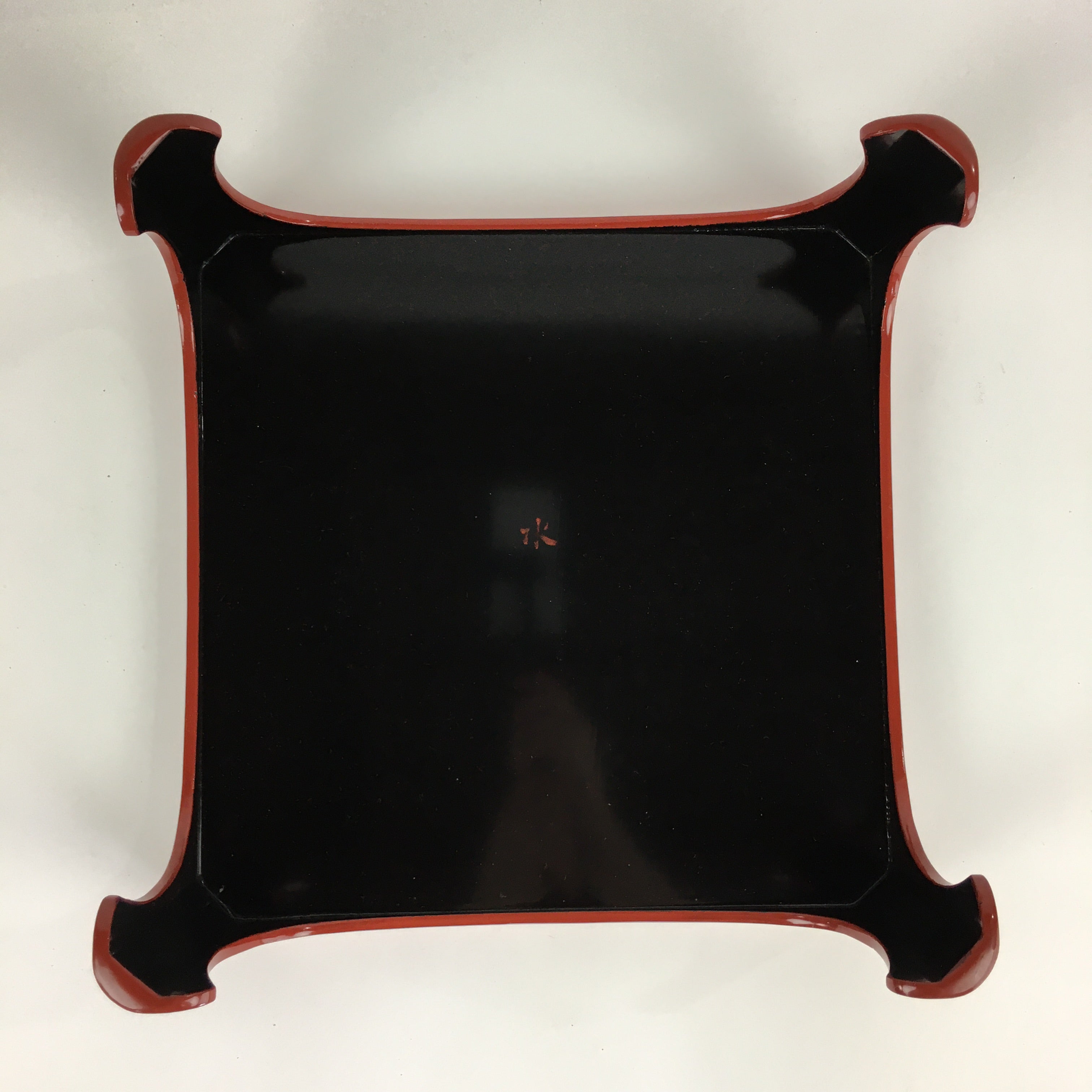 Japanese Wooden Legged Tray Lacquered Table Lidded Bowls Set Vtg Ozen UR732