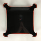 Japanese Wooden Legged Tray Lacquered Table Lidded Bowls Set Vtg Ozen UR733