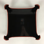 Japanese Wooden Legged Tray Lacquered Table Lidded Bowls Set Vtg Ozen UR734