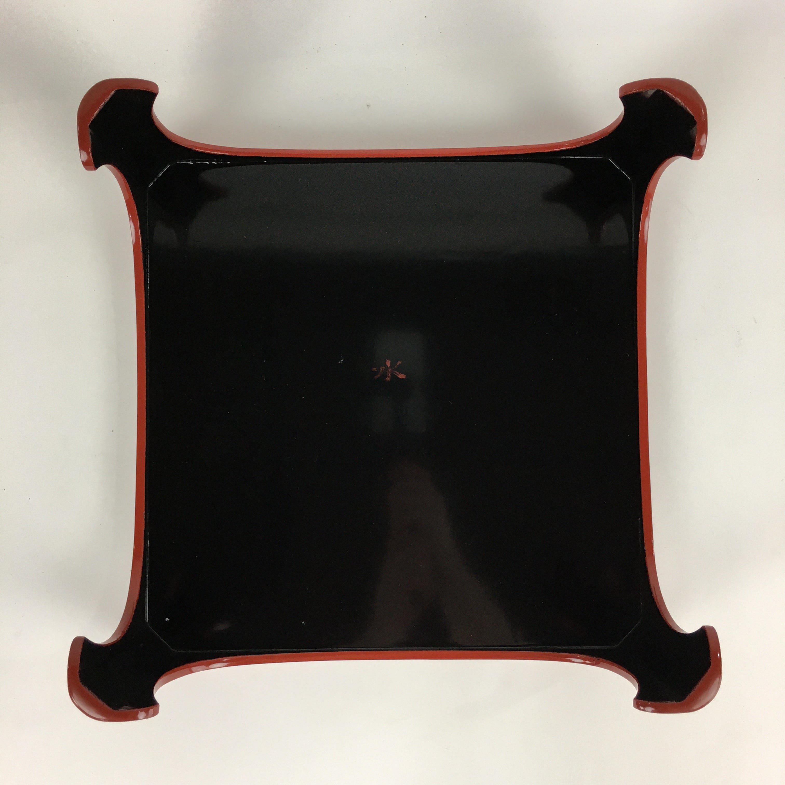 Japanese Wooden Legged Tray Lacquered Table Lidded Bowls Set Vtg Ozen UR734