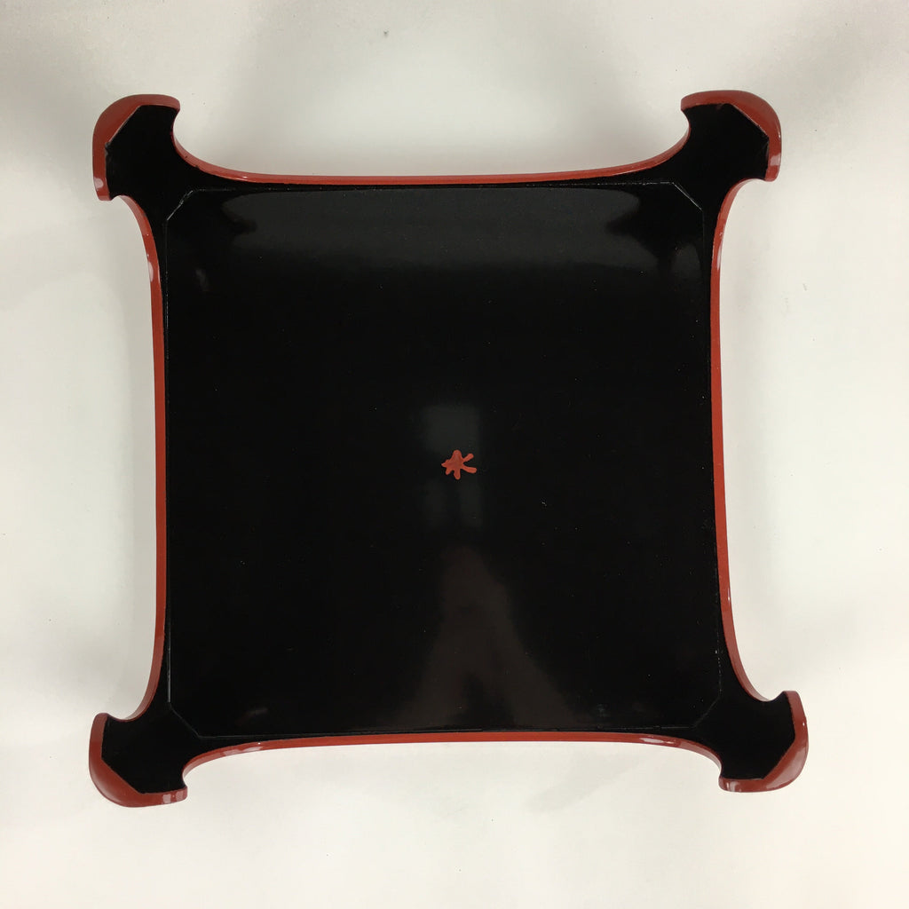 Japanese Wooden Legged Tray Lacquered Table Lidded Bowls Set Vtg Ozen UR735