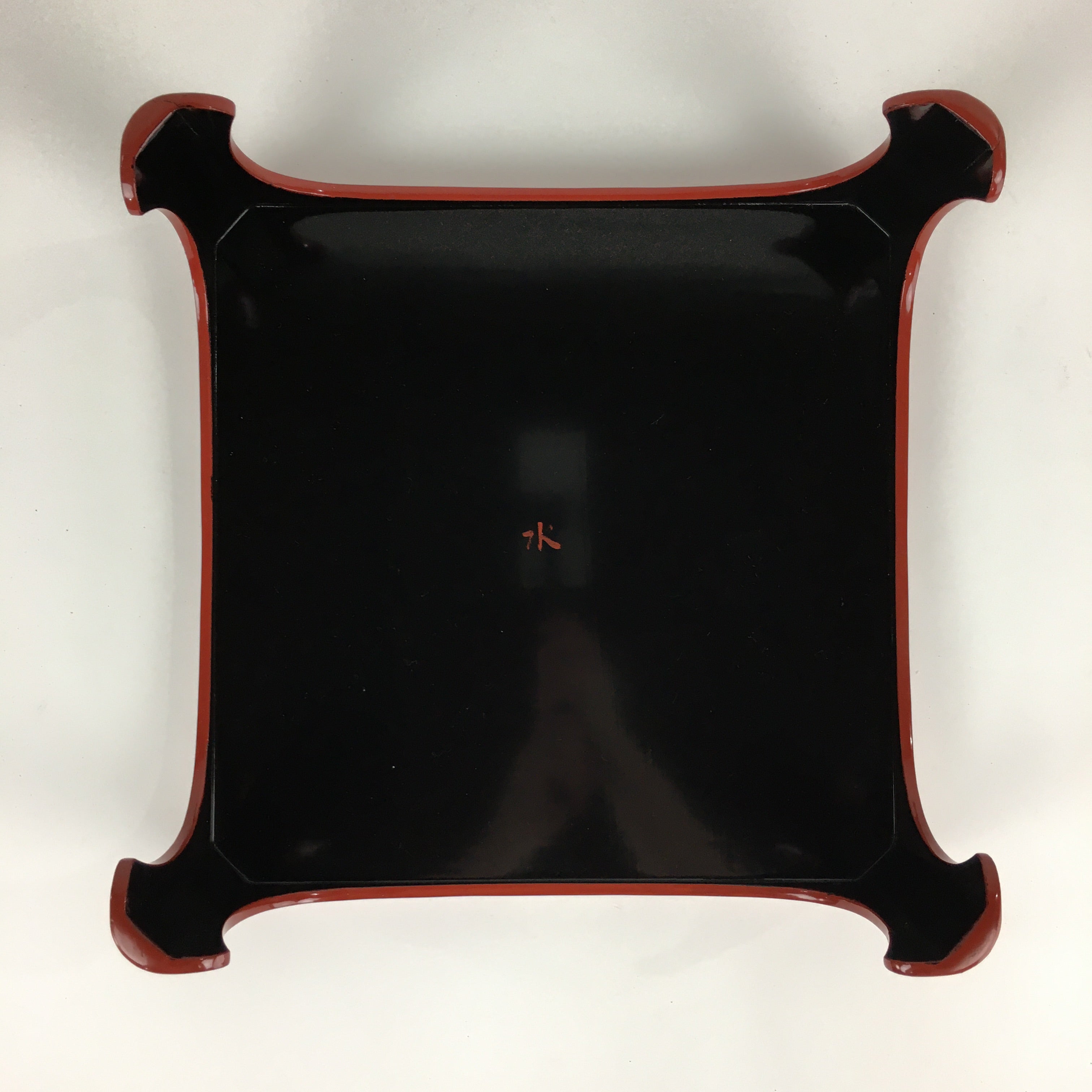 Japanese Wooden Legged Tray Lacquered Table Lidded Bowls Set Vtg Ozen UR736
