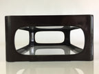 Japanese Wooden Legged Tray Lacquered Table Vtg Ozen Black Buddhist Altar UR827