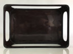 Japanese Wooden Legged Tray Lacquered Table Vtg Ozen Black Buddhist Altar UR827