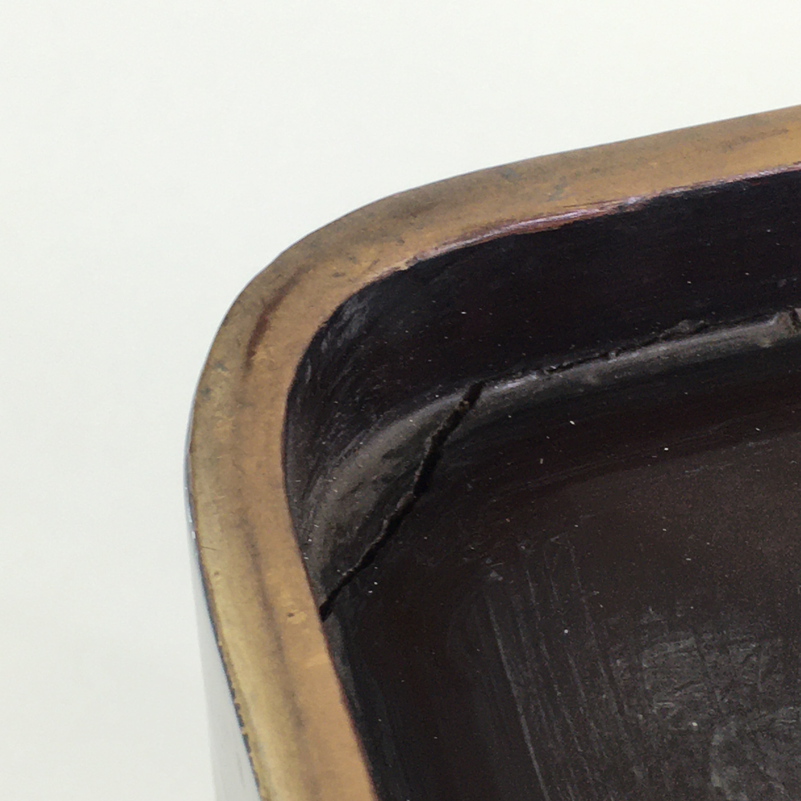 Japanese Wooden Legged Tray Lacquered Table Vtg Ozen Black Buddhist Altar UR827