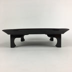 Japanese Wooden Legged Tray Lacquered Table Vtg Ozen Black Nurimono UR748