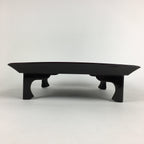 Japanese Wooden Legged Tray Lacquered Table Vtg Ozen Black Nurimono UR748