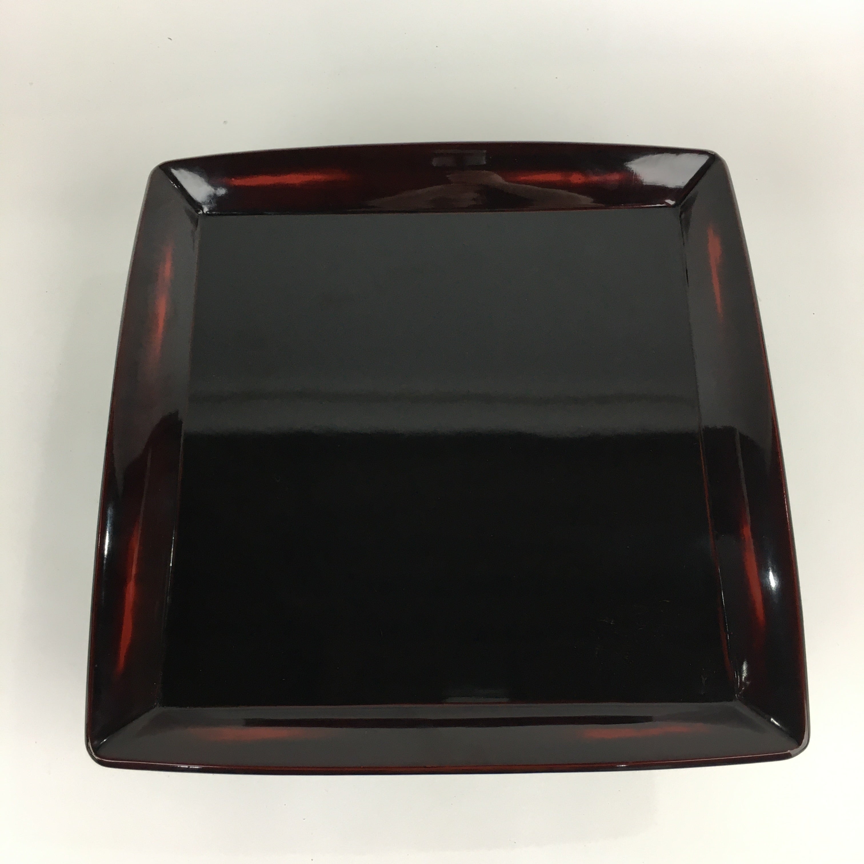 Japanese Wooden Legged Tray Lacquered Table Vtg Ozen Black Nurimono UR748