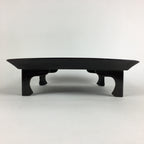 Japanese Wooden Legged Tray Lacquered Table Vtg Ozen Black Nurimono UR749