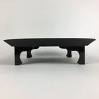 Japanese Wooden Legged Tray Lacquered Table Vtg Ozen Black Nurimono UR749