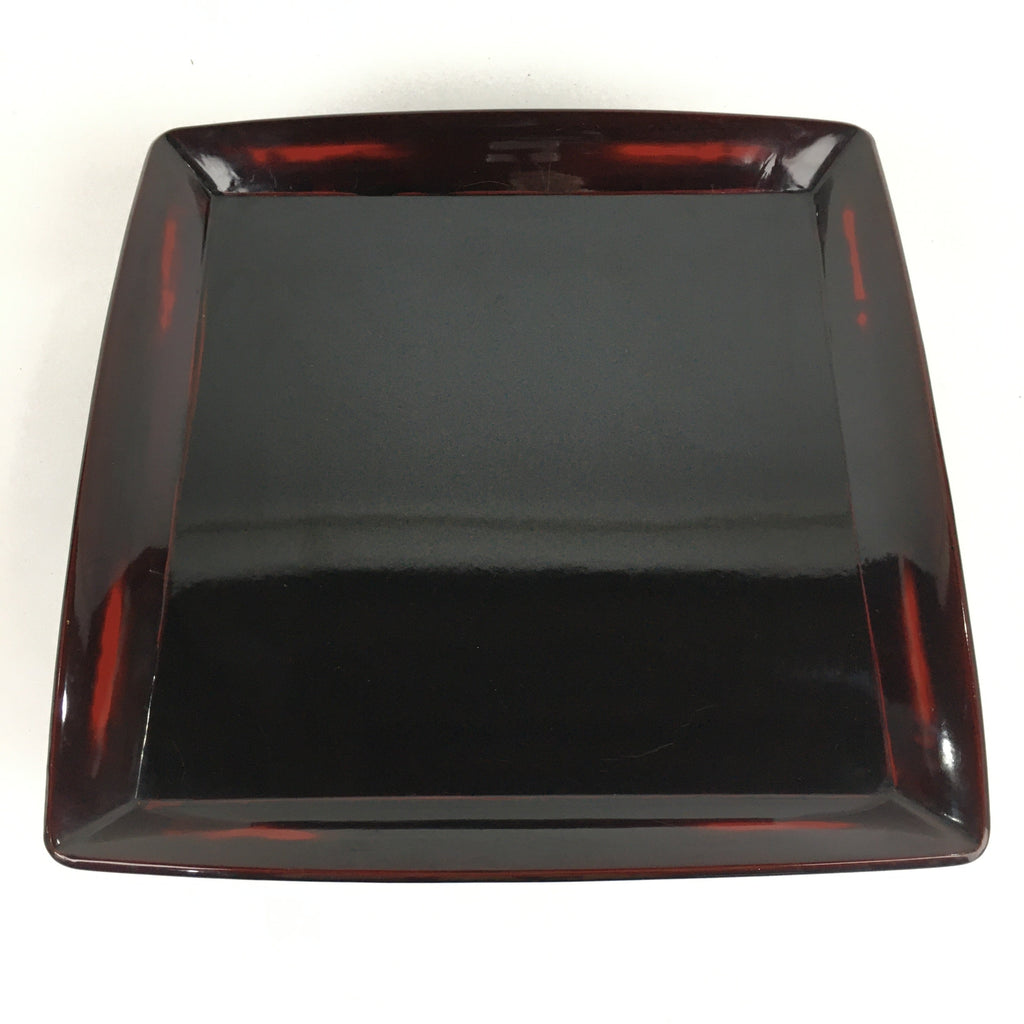 Japanese Wooden Legged Tray Lacquered Table Vtg Ozen Black Nurimono UR749