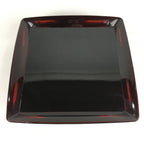 Japanese Wooden Legged Tray Lacquered Table Vtg Ozen Black Nurimono UR749