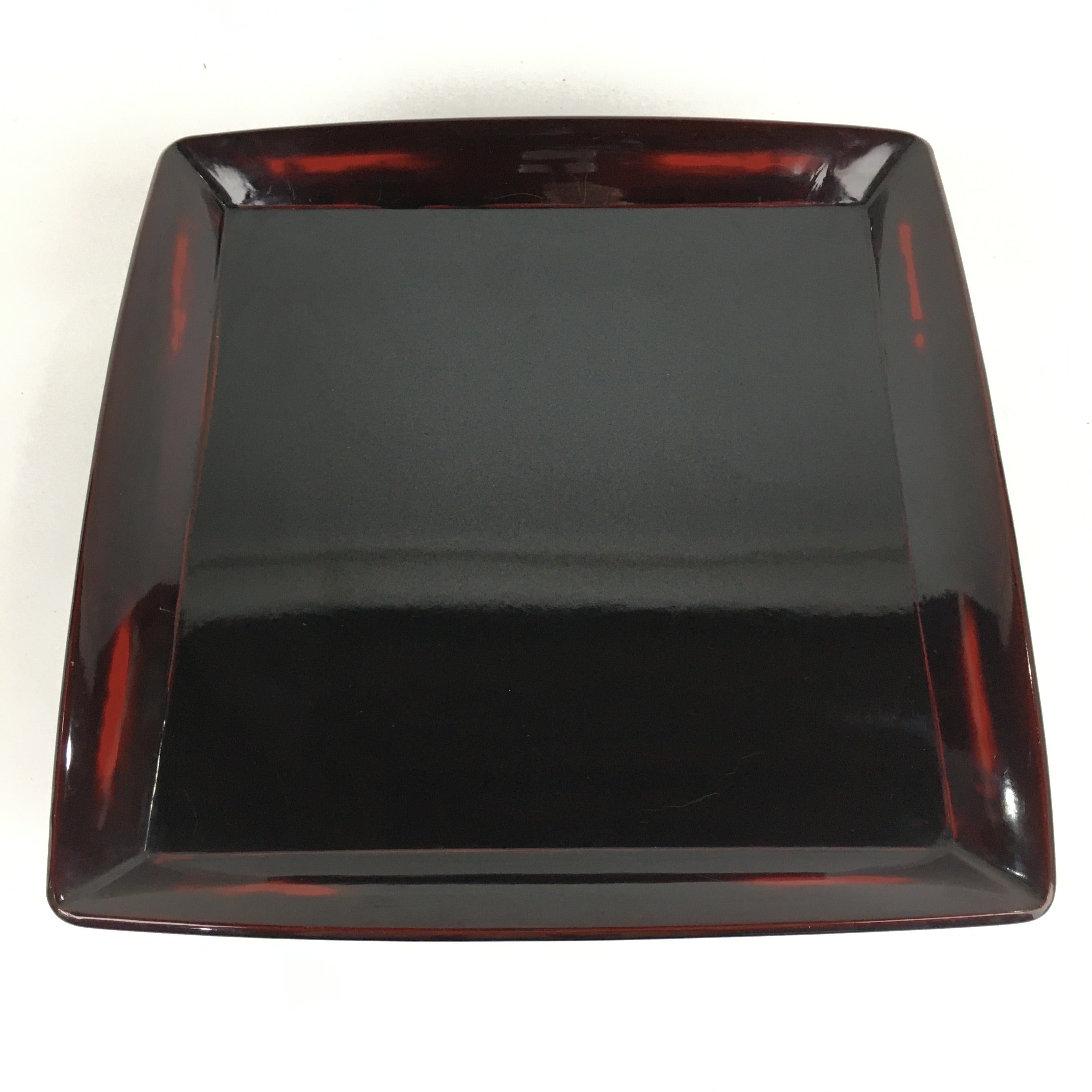 Japanese Wooden Legged Tray Lacquered Table Vtg Ozen Black Nurimono UR749