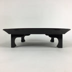 Japanese Wooden Legged Tray Lacquered Table Vtg Ozen Black Nurimono UR750