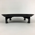 Japanese Wooden Legged Tray Lacquered Table Vtg Ozen Black Nurimono UR750