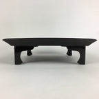 Japanese Wooden Legged Tray Lacquered Table Vtg Ozen Black Nurimono UR750