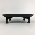 Japanese Wooden Legged Tray Lacquered Table Vtg Ozen Black Nurimono UR751