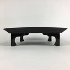Japanese Wooden Legged Tray Lacquered Table Vtg Ozen Black Nurimono UR751