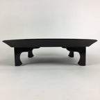 Japanese Wooden Legged Tray Lacquered Table Vtg Ozen Black Nurimono UR752