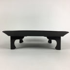 Japanese Wooden Legged Tray Lacquered Table Vtg Ozen Black Nurimono UR752