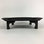Japanese Wooden Legged Tray Lacquered Table Vtg Ozen Black Nurimono UR752