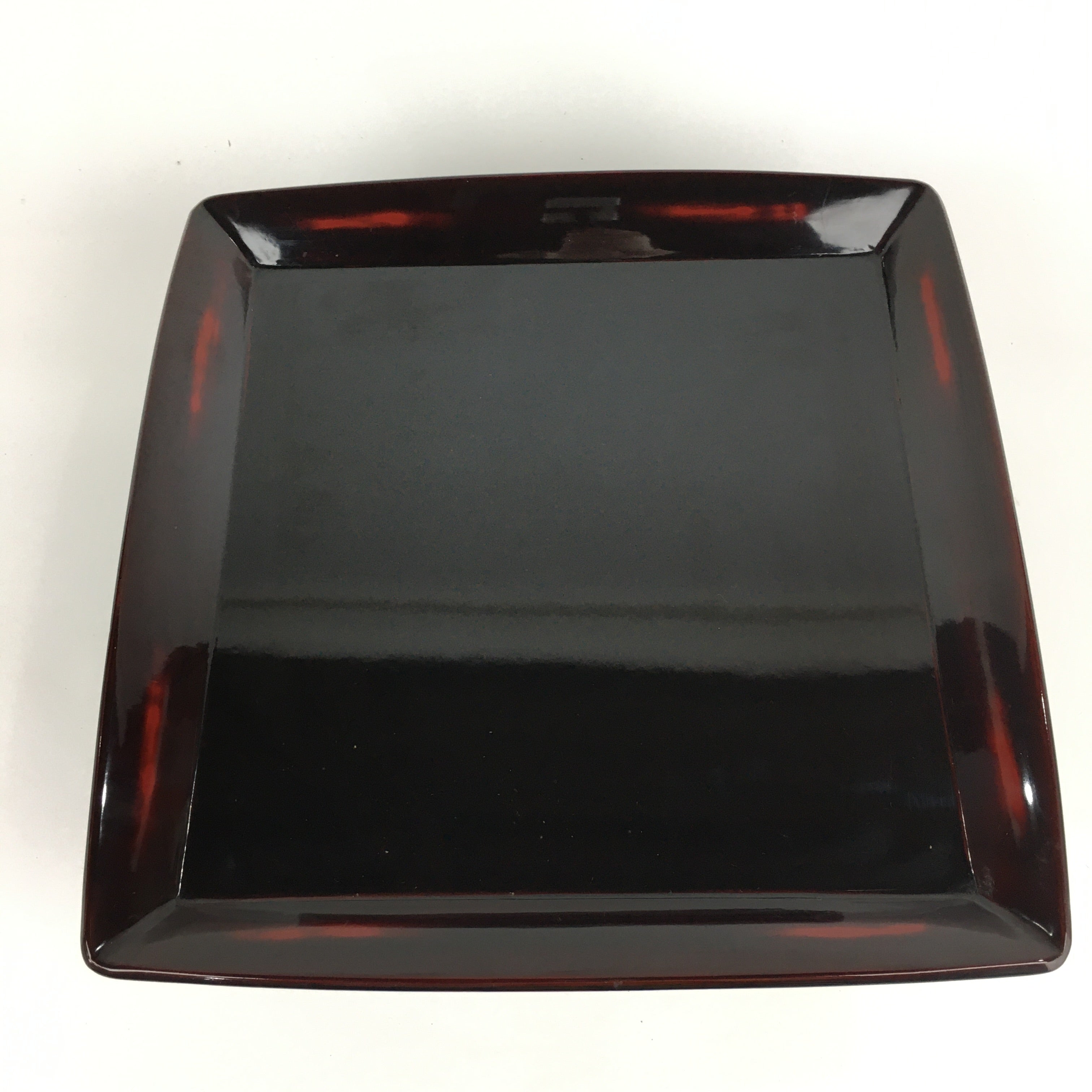 Japanese Wooden Legged Tray Lacquered Table Vtg Ozen Black Nurimono UR752