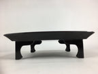 Japanese Wooden Legged Tray Lacquered Table Vtg Ozen Black Nurimono UR753