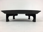 Japanese Wooden Legged Tray Lacquered Table Vtg Ozen Black Nurimono UR753