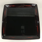 Japanese Wooden Legged Tray Lacquered Table Vtg Ozen Black Nurimono UR753