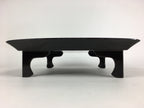 Japanese Wooden Legged Tray Lacquered Table Vtg Ozen Black Nurimono UR754