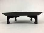 Japanese Wooden Legged Tray Lacquered Table Vtg Ozen Black Nurimono UR754
