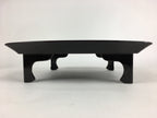 Japanese Wooden Legged Tray Lacquered Table Vtg Ozen Black Nurimono UR755