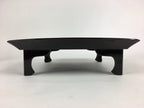 Japanese Wooden Legged Tray Lacquered Table Vtg Ozen Black Nurimono UR755
