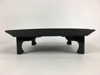 Japanese Wooden Legged Tray Lacquered Table Vtg Ozen Black Nurimono UR756