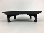 Japanese Wooden Legged Tray Lacquered Table Vtg Ozen Black Nurimono UR756