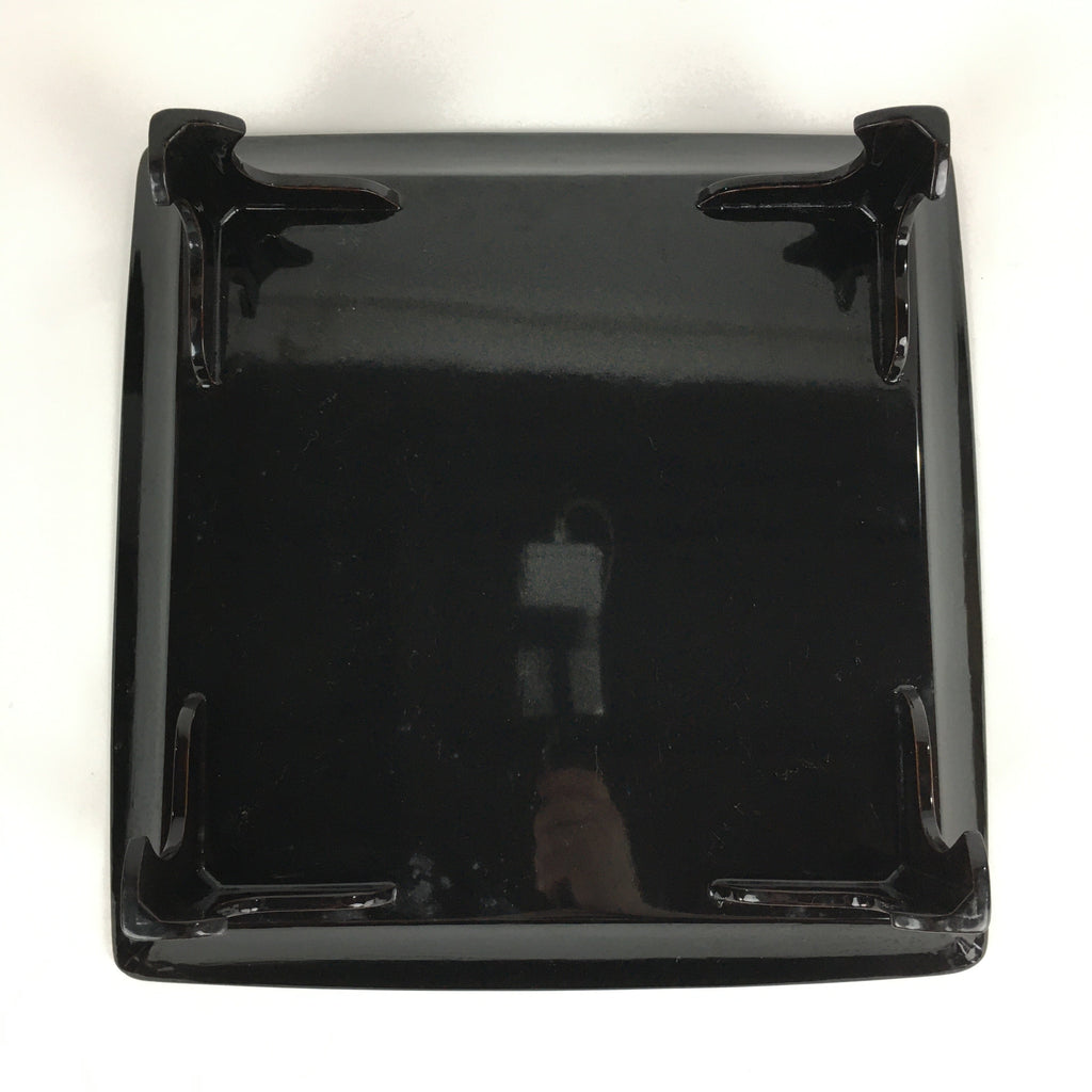 Japanese Wooden Legged Tray Lacquered Table Vtg Ozen Black Nurimono UR756