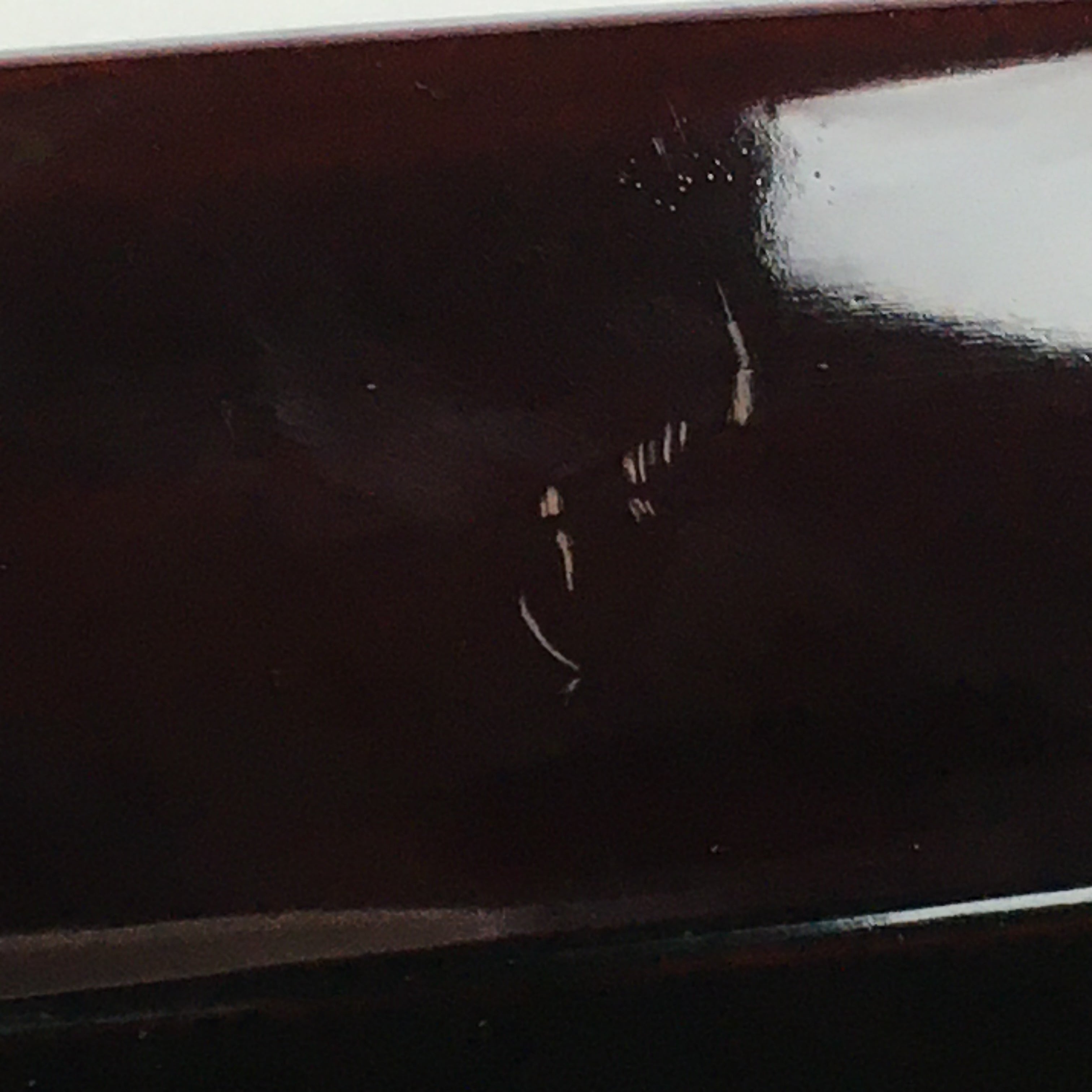 Japanese Wooden Legged Tray Lacquered Table Vtg Ozen Black Nurimono UR756
