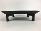 Japanese Wooden Legged Tray Lacquered Table Vtg Ozen Black Nurimono UR757