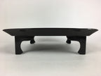 Japanese Wooden Legged Tray Lacquered Table Vtg Ozen Black Nurimono UR757