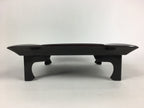 Japanese Wooden Legged Tray Lacquered Table Vtg Ozen Black Nurimono UR757